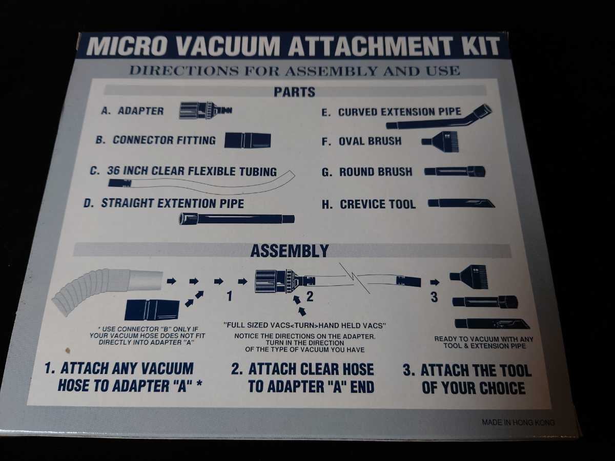 [ не использовался товар ] микро vacuum Attachment комплект пылесос для щетка и т.п. персональный компьютер клавиатура . электронное оборудование, швейная машина и т.п.. чистка .