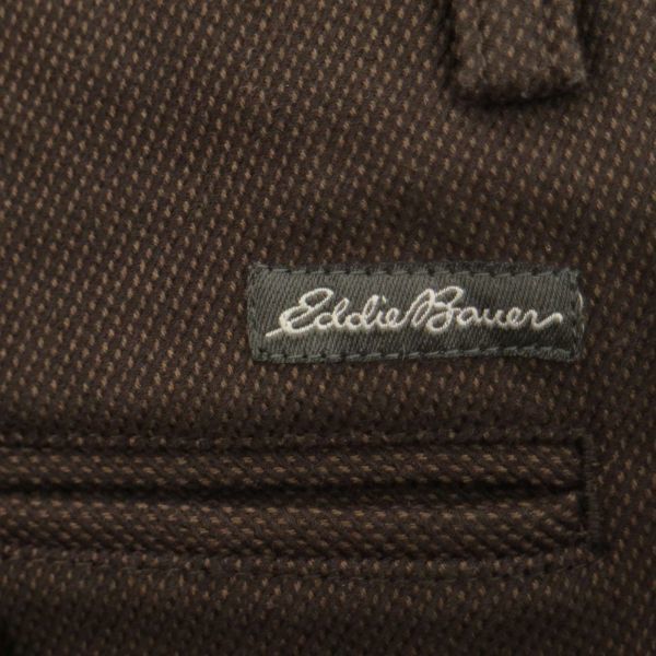 Eddie Bauer エディーバウアー 秋冬 サーモライト★ 裏起毛 ストレッチ スラックス パンツ Sz.34　メンズ 茶色 アウトドア　C3B04716_C#Q_画像8