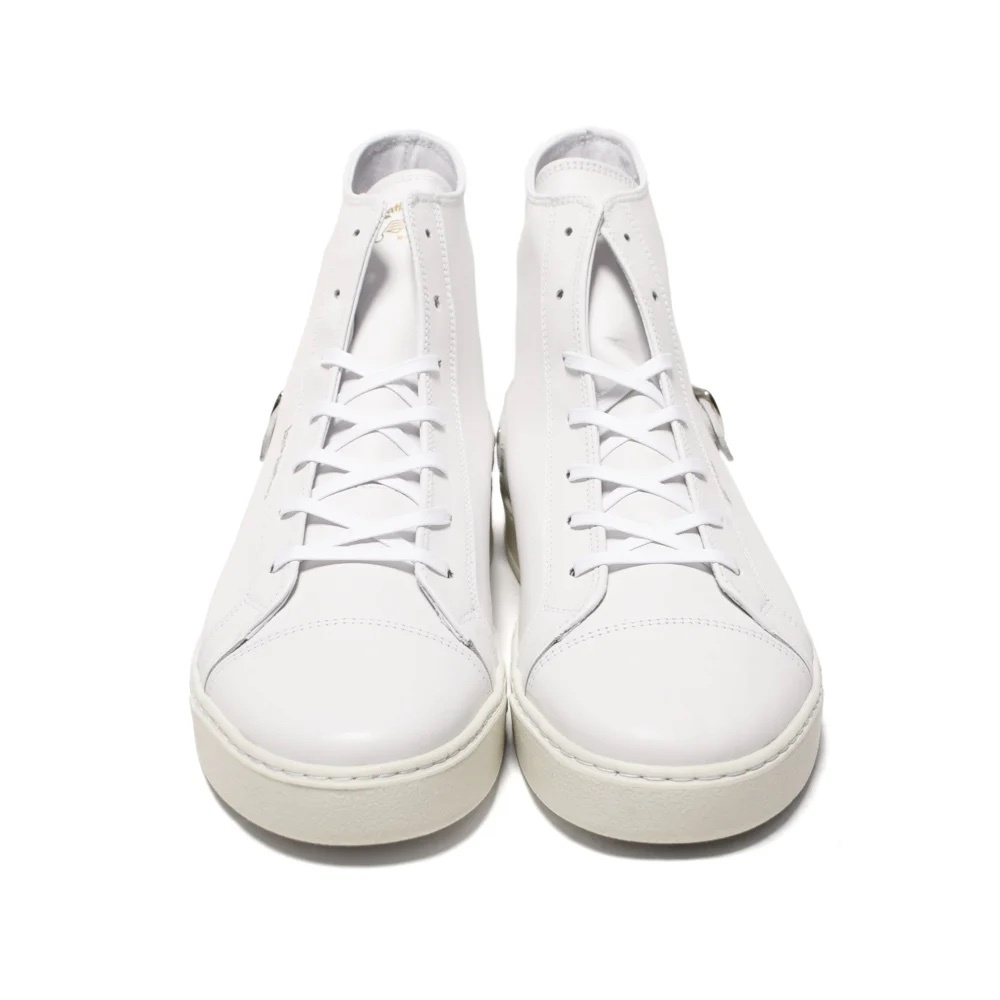 SIDECAR SNEAKER HI TOP WHITE LEWIS LEATHERS UK8_画像3