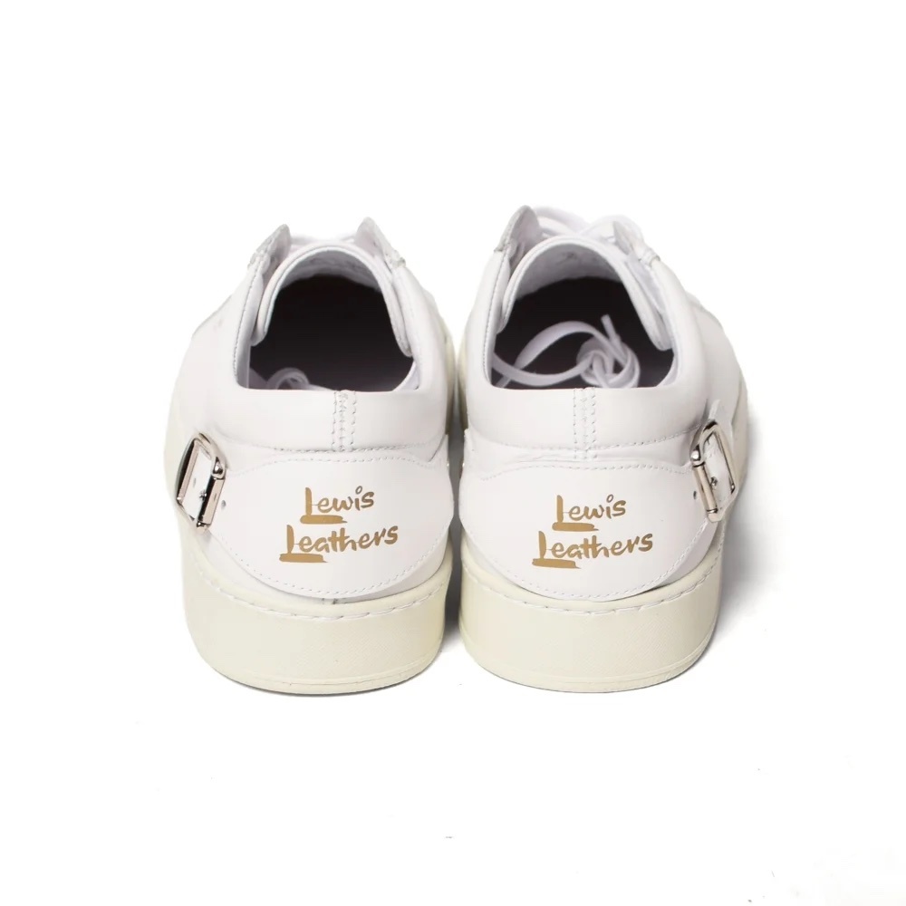 SIDECAR SNEAKER LOW WHITE UK7 LEWIS LEATHERS_画像4