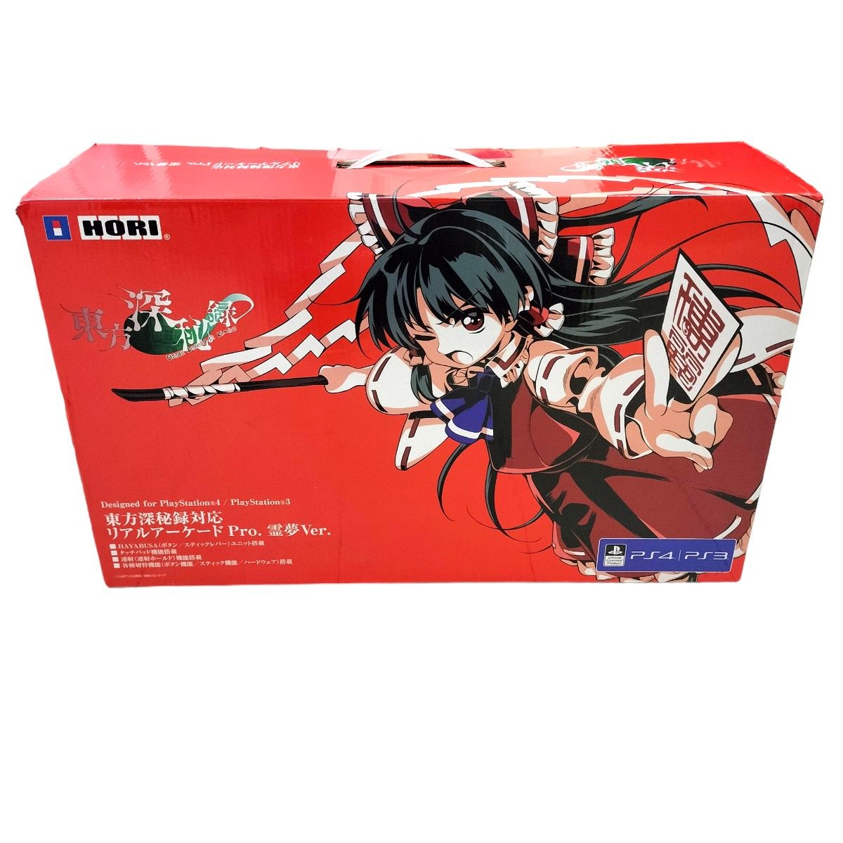 ★希少・極美品★東方深秘録対応 HORI リアルアーケードPro.霊夢Ver PS4 PS3 PC対応　コントローラー