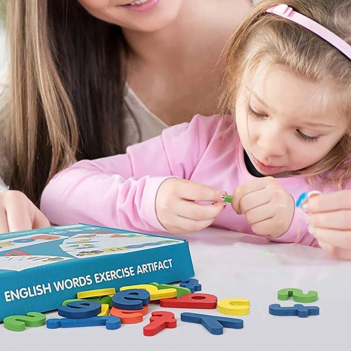 モンテッソーリ　知育玩具　アルファベット　パズル　木製　カード　プレゼント　 おもちゃ