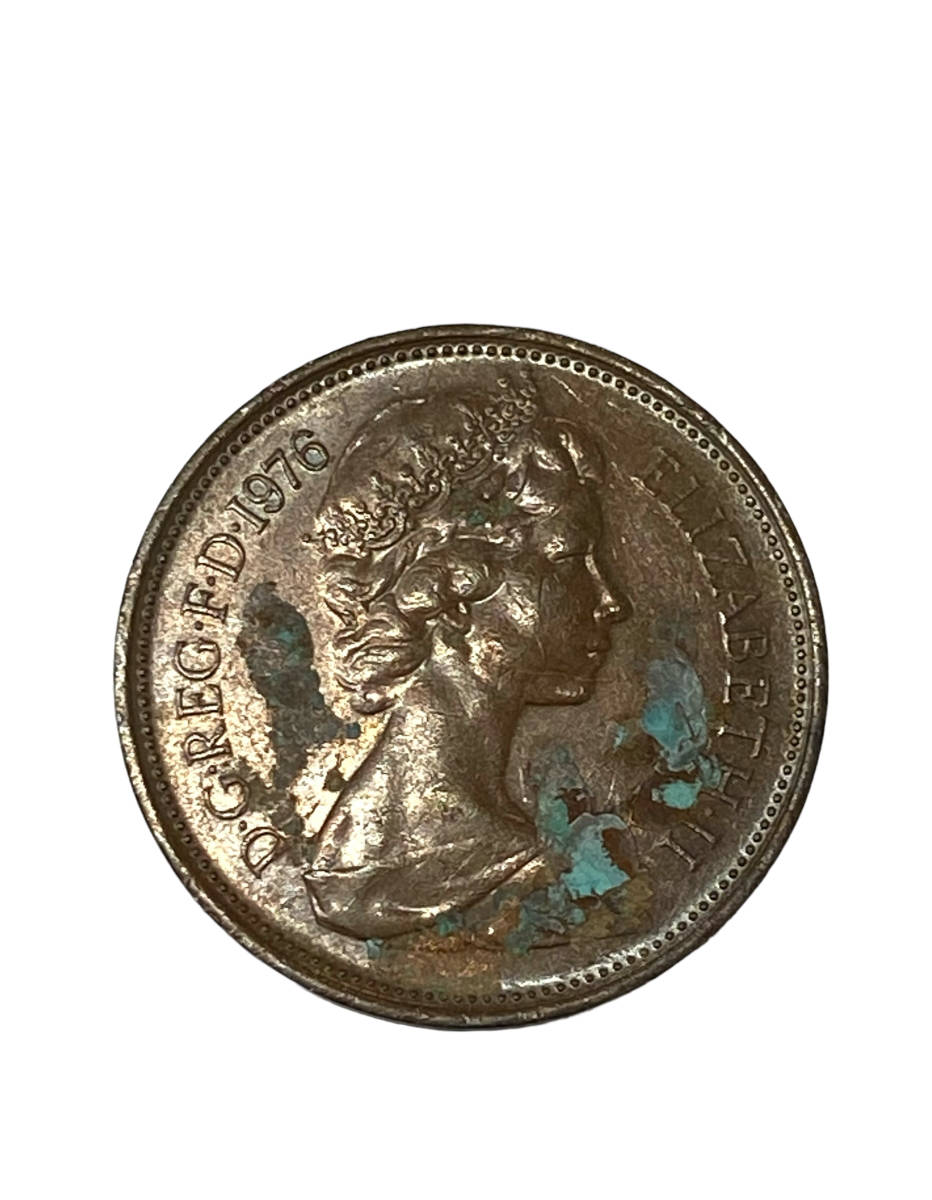 503-90009　イギリス アンティークコイン 硬貨 １ペニー(1977年) ２ペンス(1976年) １０ペンス(1968.1973.1977年) エリザベス女王_画像6
