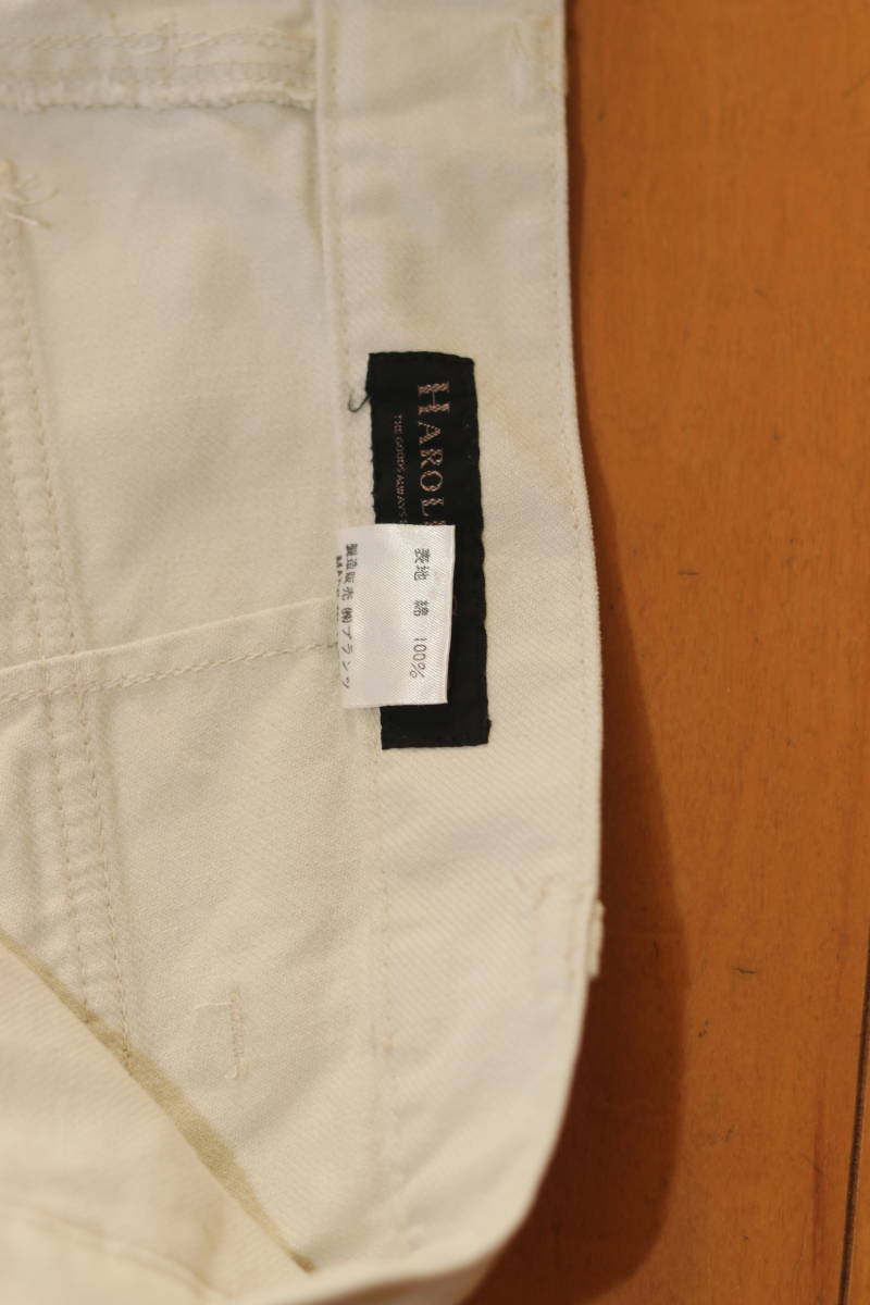 【全国送料無料】希少 状態良好 HAROLD’s GEAR ハロルズギア 日本製 パンツ コットン Mサイズ 約77ｃｍの画像6