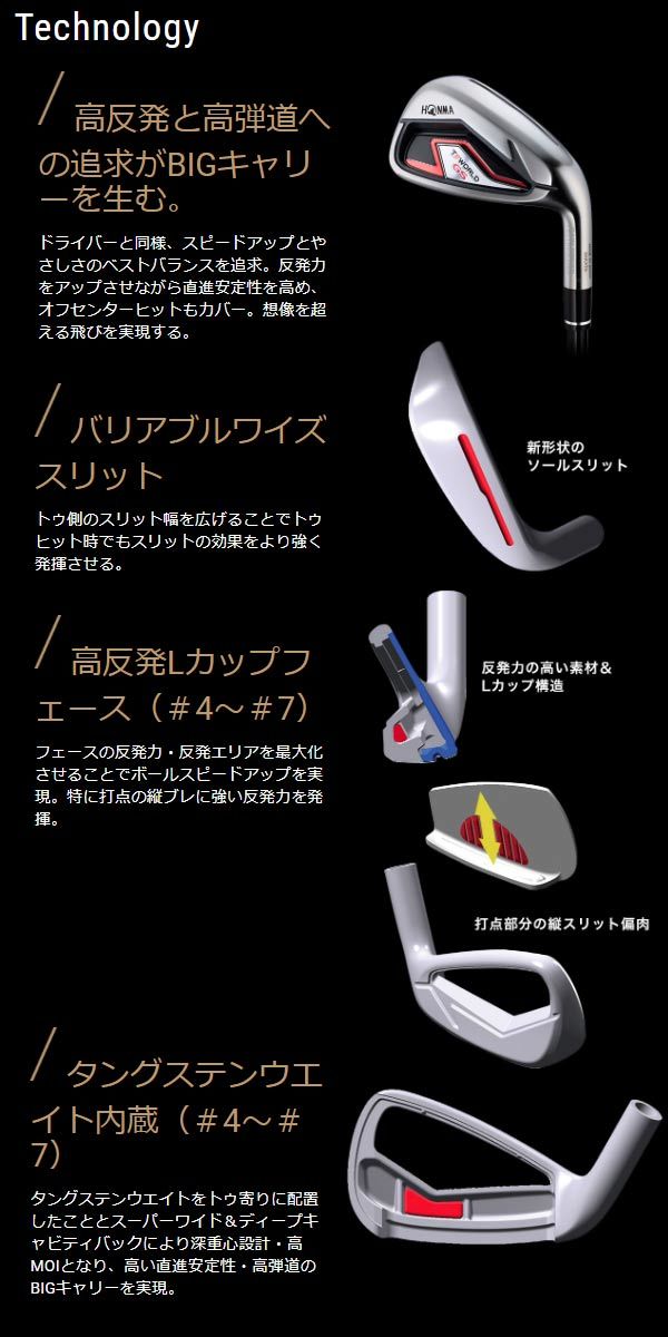 * новый старый товар *[23 год .. модель ] Honma Golf Tour world GS железный 5 шт. комплект (#6~10) [N.S. Pro Zero sFOR T//WORLD] steel вал 