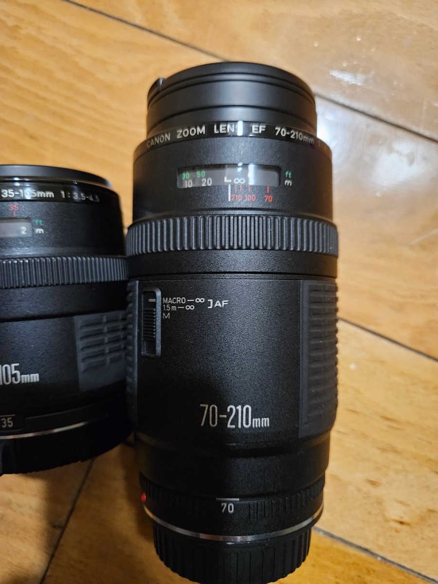 Canon EF70-210とCanon EF35-105mmとキヤノン Canon LA-DC58B 1,5×コンバージョンレンズアダプター_画像2