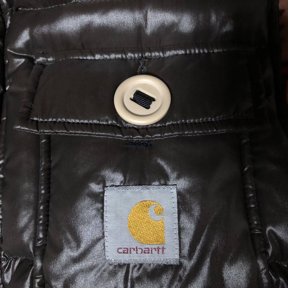 90's 〜 carhartt ダウンベスト 焦茶 Lサイズ カーハート ダウン ベスト ダークブラウン 90s_画像4