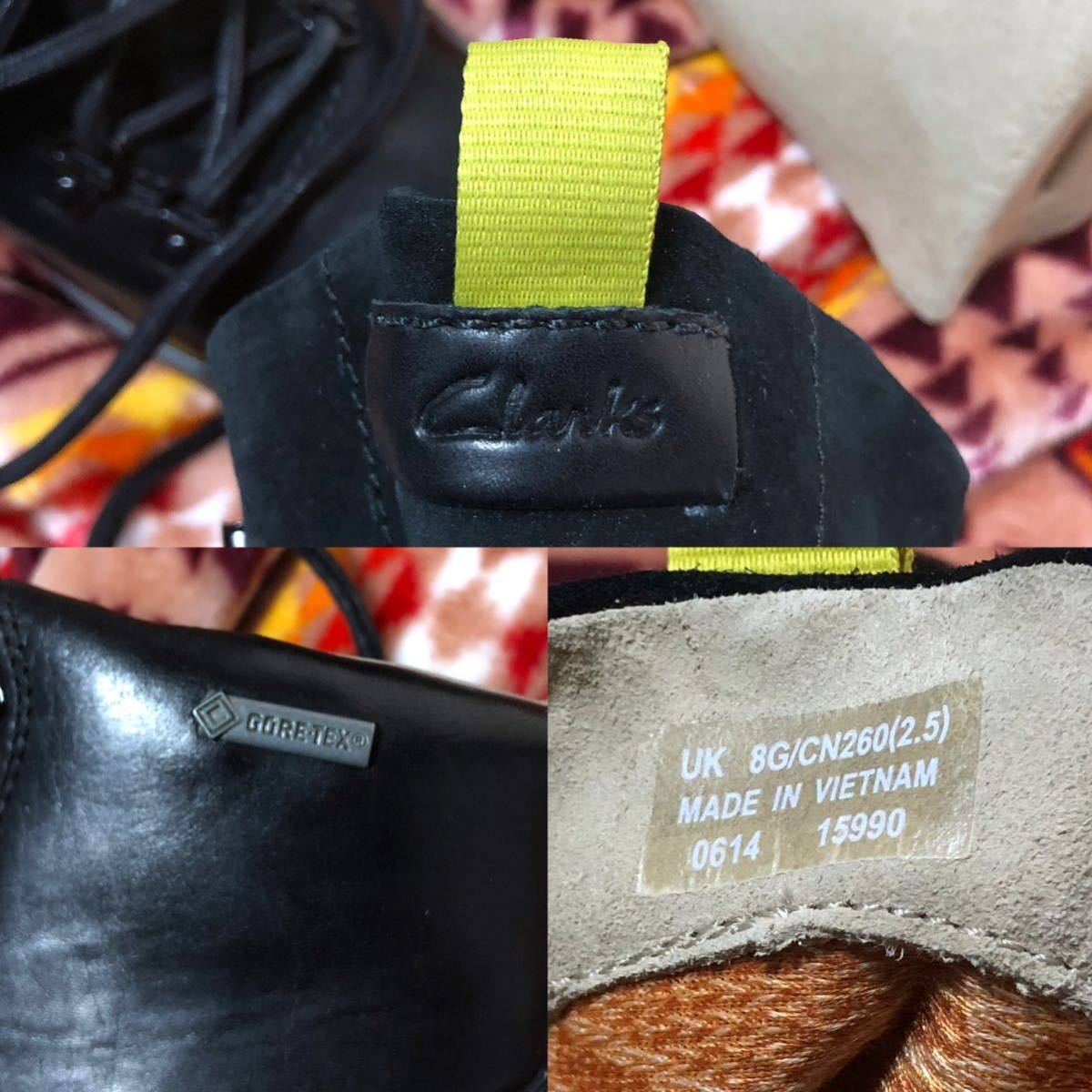 未使用 Clarks GORE-TEX レザー トレッキングブーツ 黒 UK8G クラークス トレッキング ブーツ ゴアテックス 0614 15990_画像7