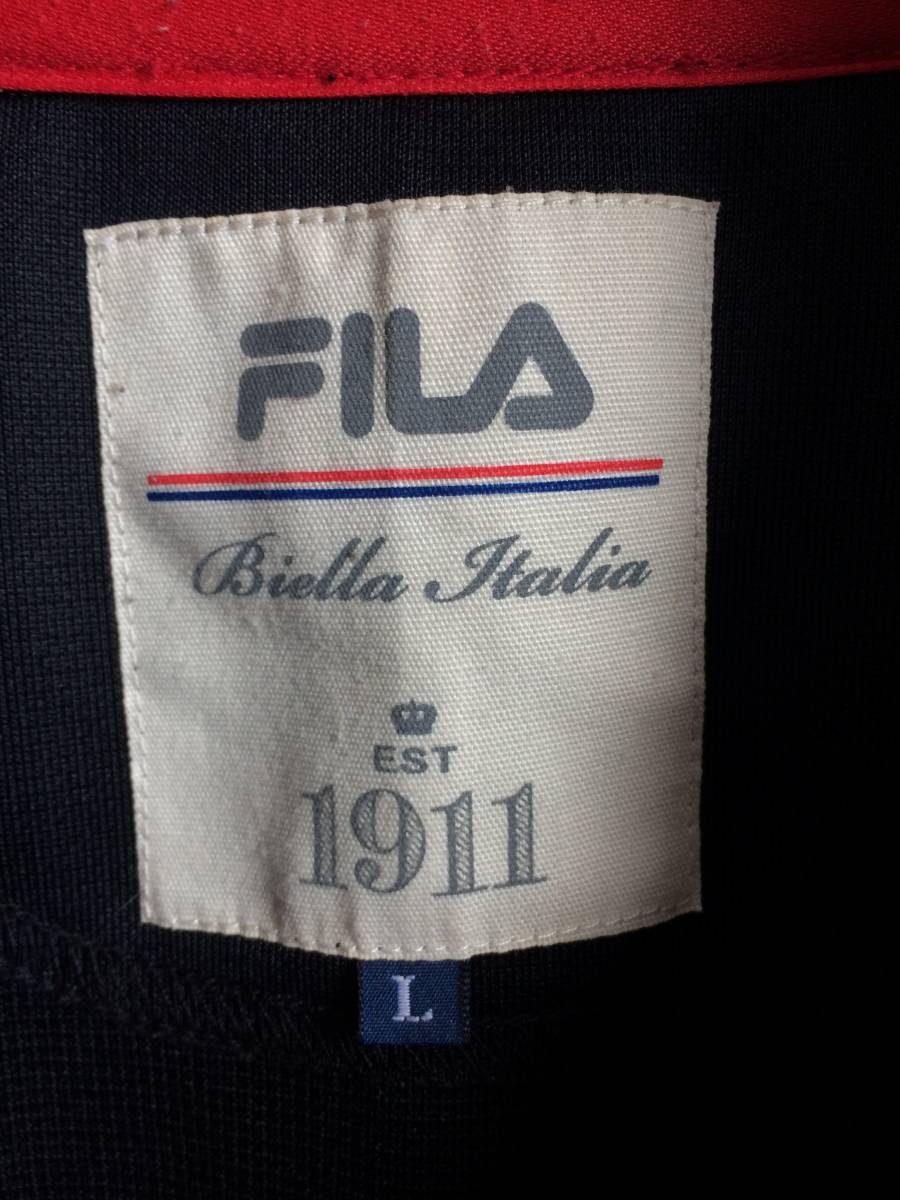 FILA　ジャージジャケット　メンズL　ポリエステル100％　匿名配送　フィラ　(管0079)_画像7