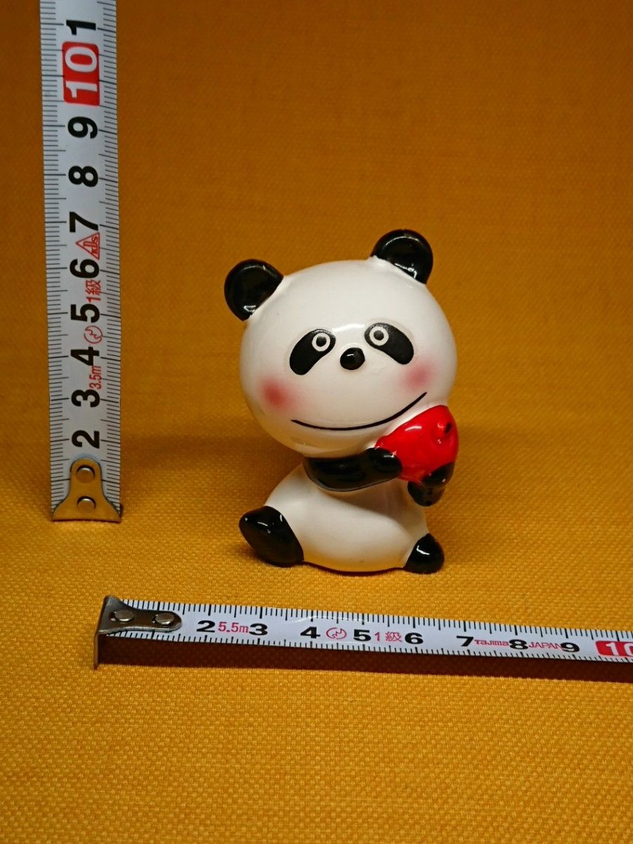 パンダ　陶器　人形　オブジェ　置物　インテリア　工芸品　美術品　A3323