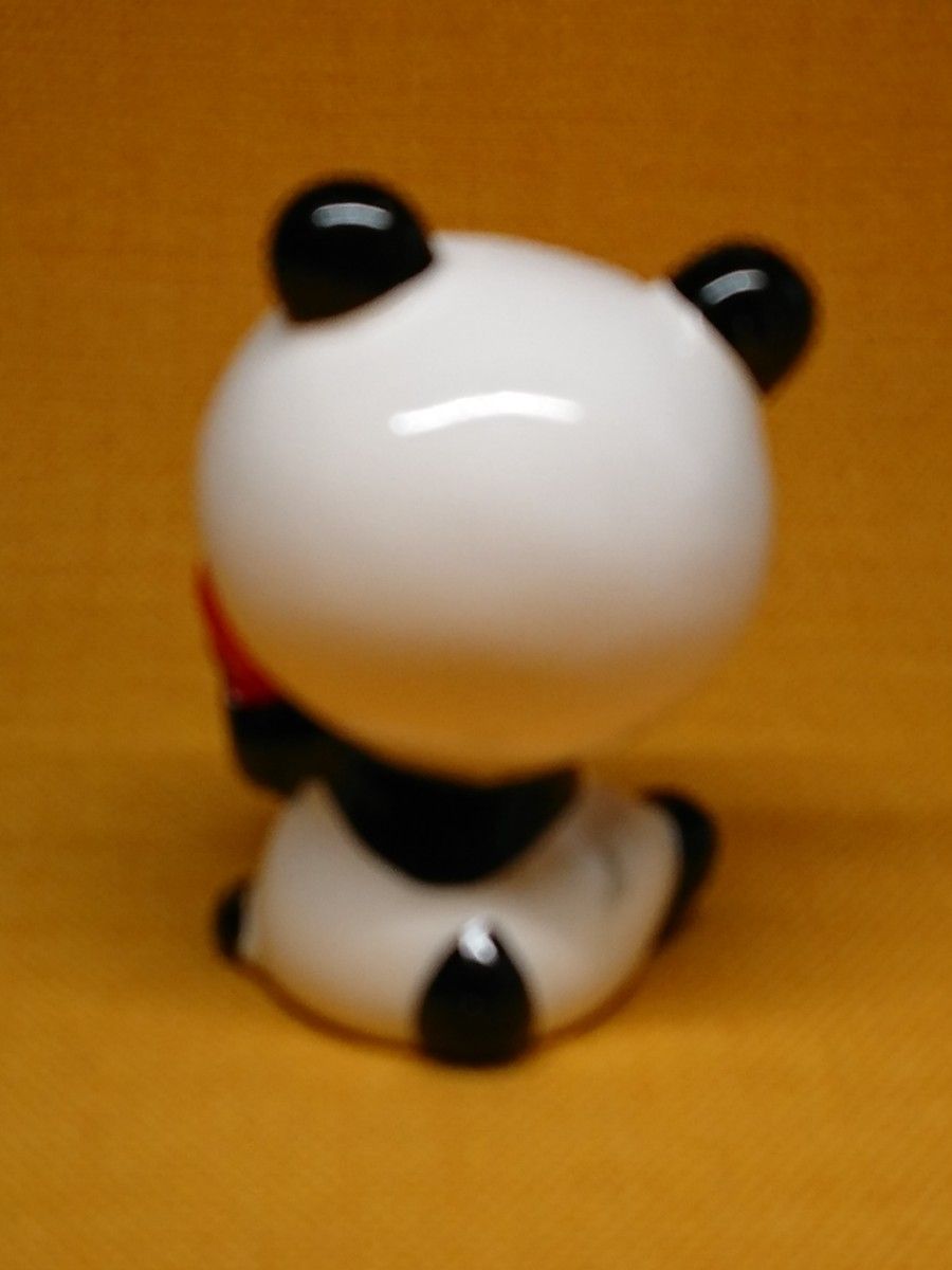 パンダ　陶器　人形　オブジェ　置物　インテリア　工芸品　美術品　A3323