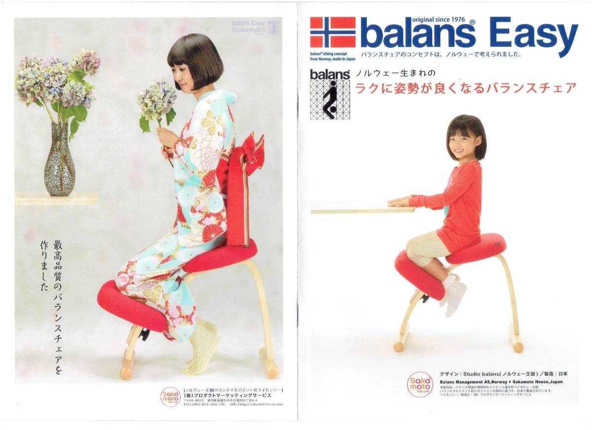 balans Easy ノルウェー生まれのラクに姿勢が良くなる高級バランスチェア（純正カバー付）新品で買ったものです。_画像10