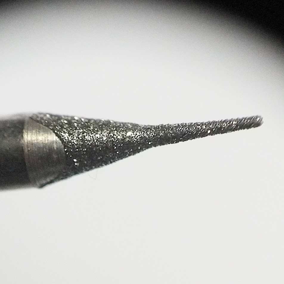 (E) ダイヤ芯だし 極細コアドリルビット高精度尖端1.2~1.5mm 軸芯2.3ミリ４本組_画像4