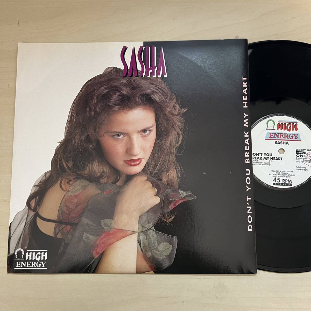 Sasha / Don't You Break My Heart レコード ITALY盤 High Energy_画像1