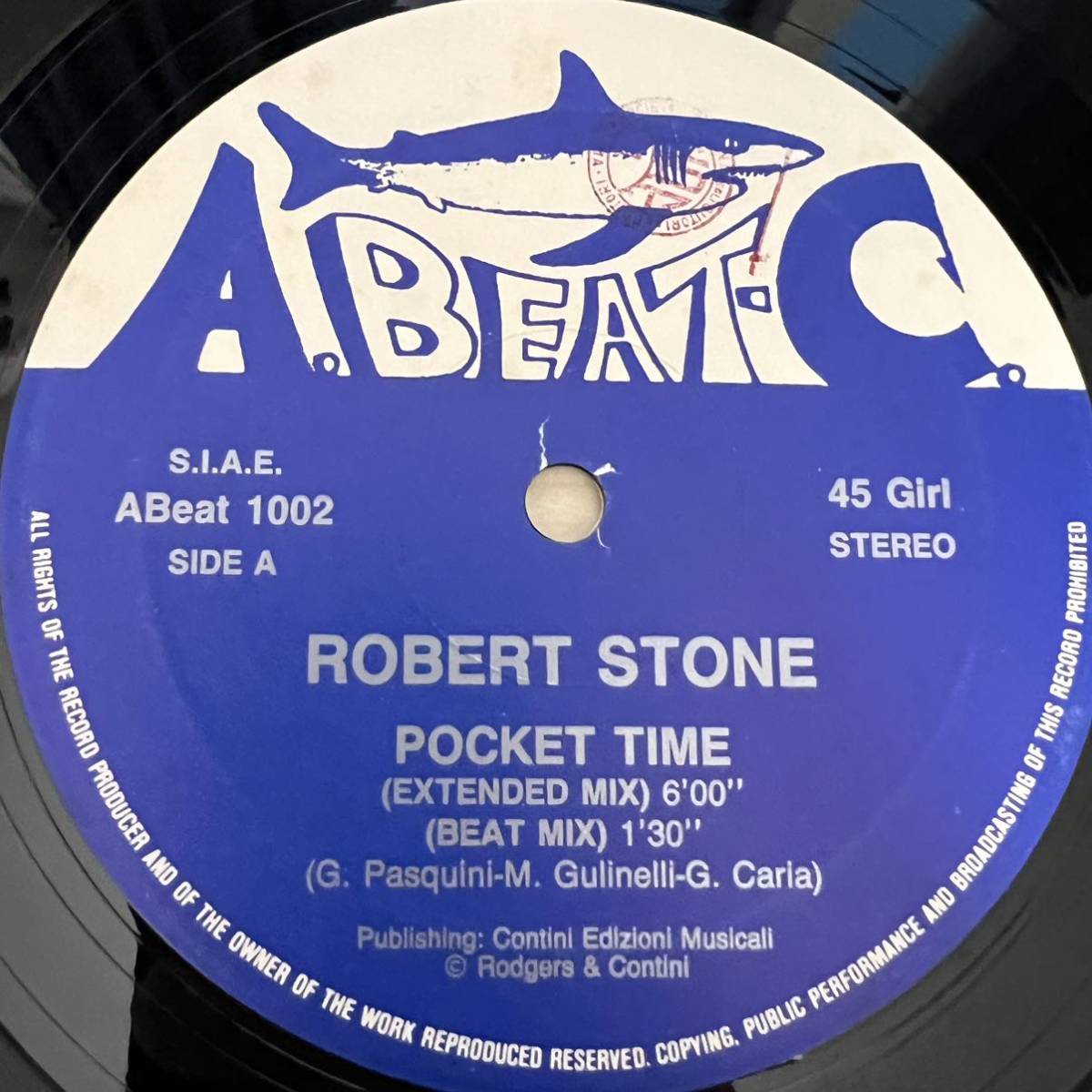 Robert Stone / Pocket Time レコード ITALY盤 A.Beat.C_画像3