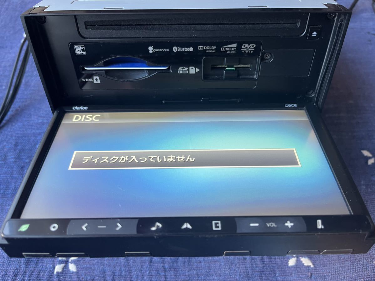  マツダ clarion C9CE V6 650 HDDナビ フルセグTV/CD/DVD Bluetooth 作動確認済み_画像2