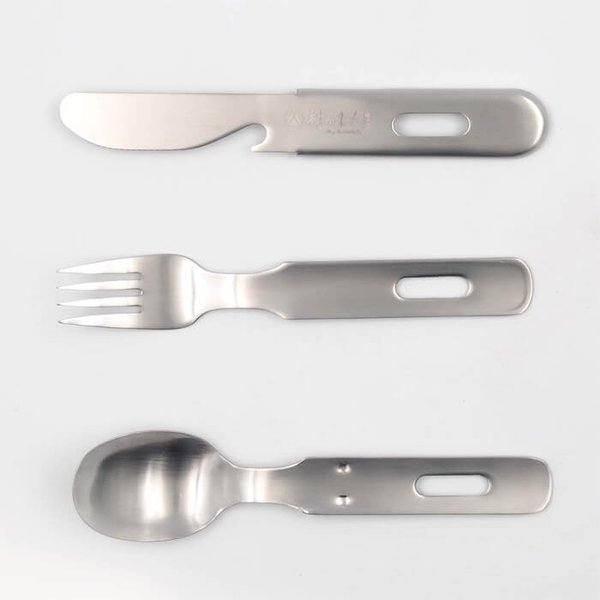 .. .. shop stainless steel camp cutlery 3 pcs set MK-ODR-CC * mail service shipping 