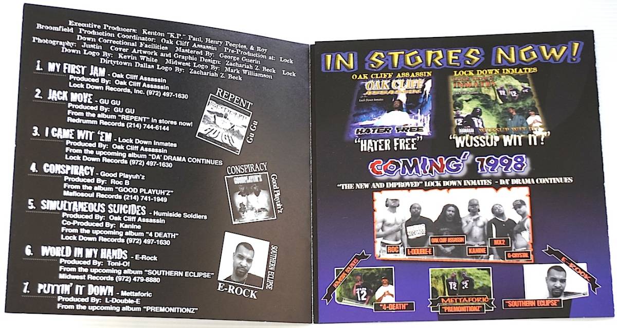 珍★ Rare G-RAP・The Oak Cliff Assassin / Dirtytown Dallas・1997・ダラス産Gコンピ・名作・オリジナル盤・Gangsta・G-Funk・即決！_画像4