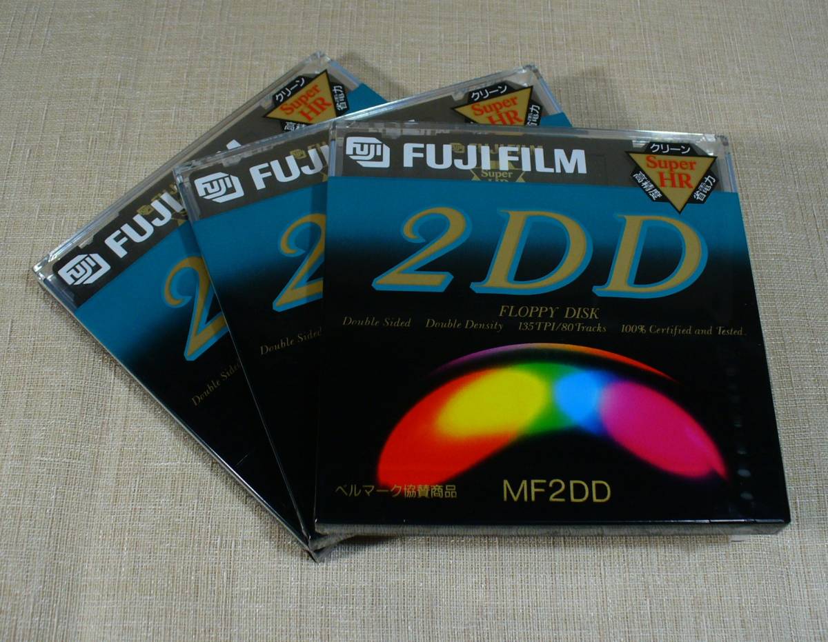 FUJIFILM MF2DD 3.5型フロッピーディスク2DD 3枚セット未開封品