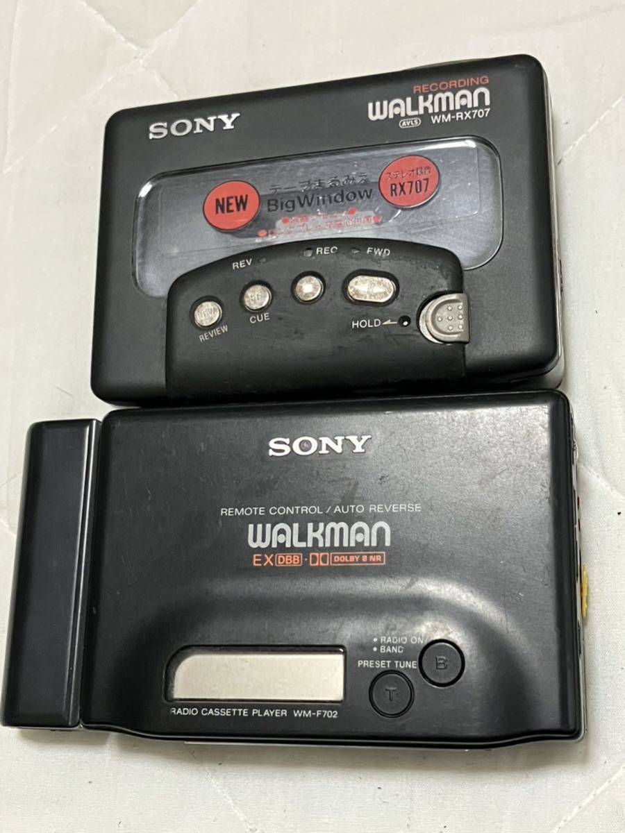 【ZA-13】カセットコーダー/プレーヤーまとめて4台セット！SONY ソニー WALKMAN:WM-F702,WM-RX707,TCM-19/Panasonic:RQ-CW02/ヤマト60s_画像2