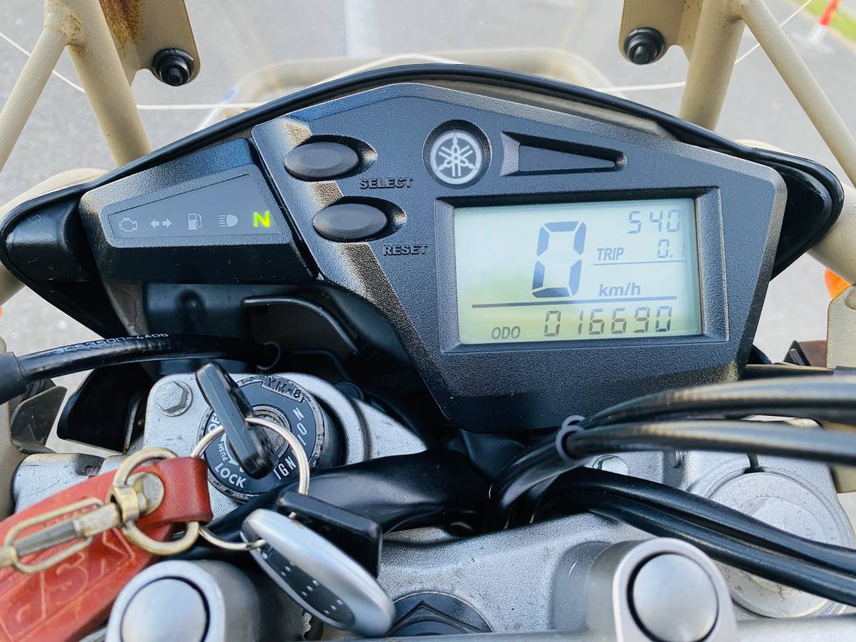 YAMAHA SEROW ヤマハ セロー 250 DG17J FI インジェクション車 美品 無事故,無故障,無転倒車 16690km 売り切 (検 TW WR KDX KLX WR XR XL)_画像6