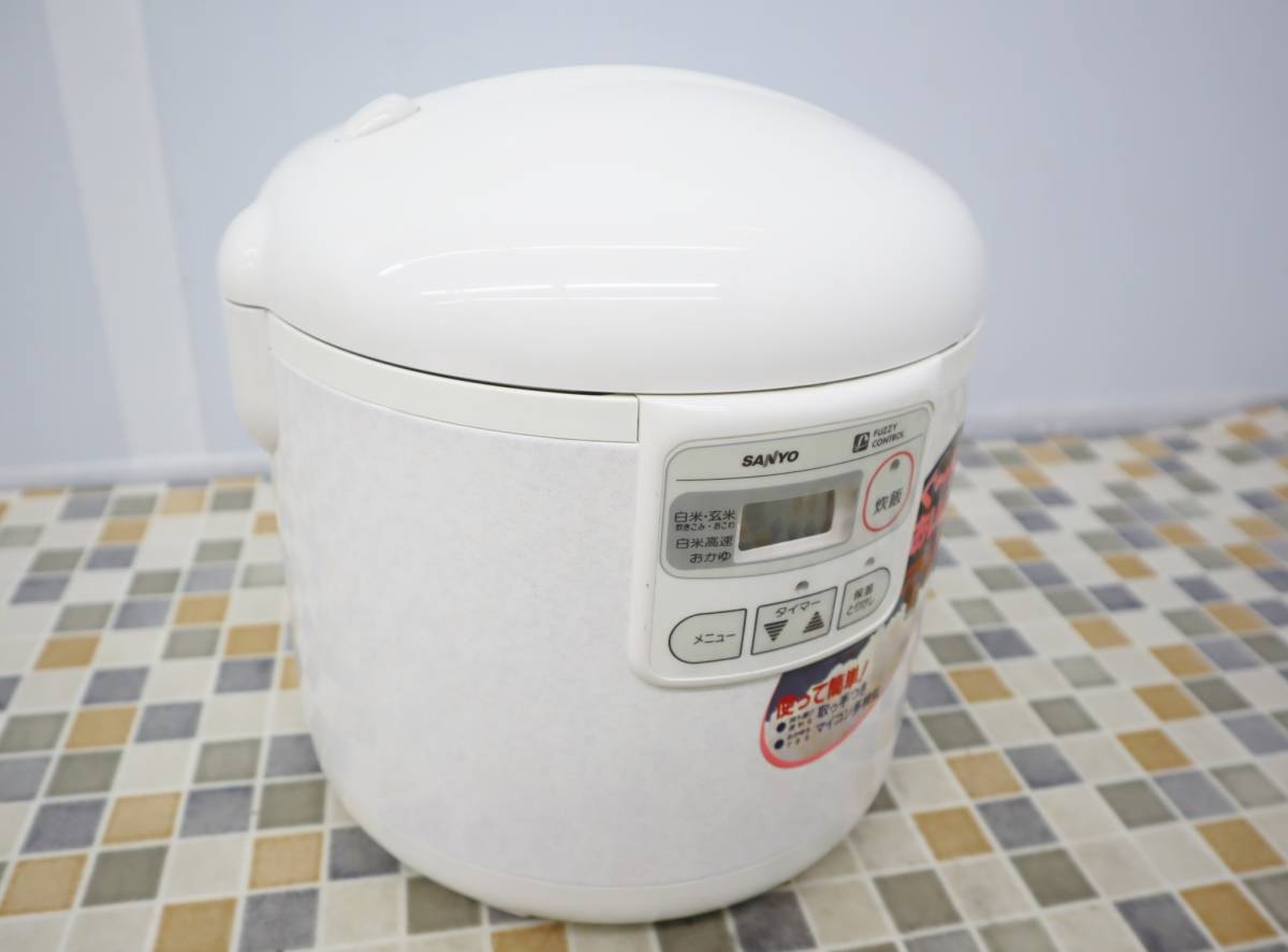 △家電 ｜マイコン ジャー炊飯器 一升炊き｜SANYO サンヨー ECJ-DWU18 ホワイト｜炊飯容量1.8L ■O1645_画像10