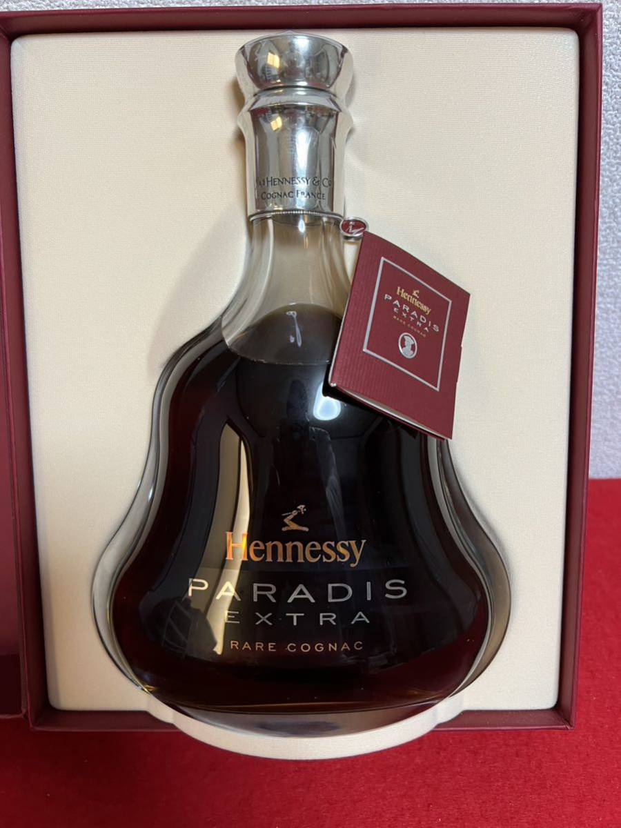 JP843＊古酒 未開栓品 Hennessy ヘネシー PARADIS EXTRA パラディ エクストラ 700ml 40％ コニャック ブランデー 箱付き＊_画像3