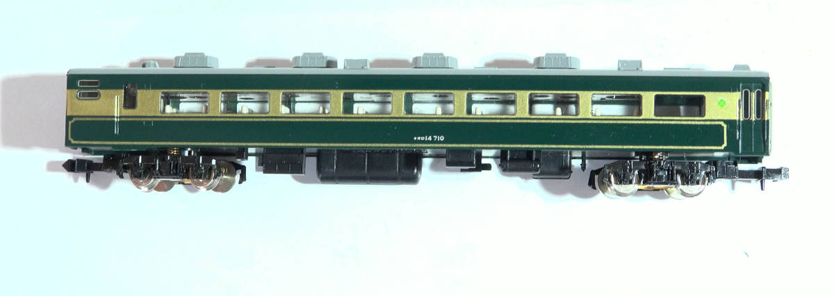 【F3JJ22】TOMIX「オロ14-710」ケースなし　サロンカーなにわ　14系客車　中古Nゲージ　ジャンク_画像4