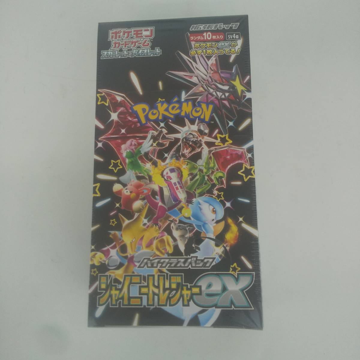 新品 未開封 シュリンク付き ポケモンカード スカーレット&バイオレット ハイパークラスパック シャイニートレジャーex 1box 12-441_画像1