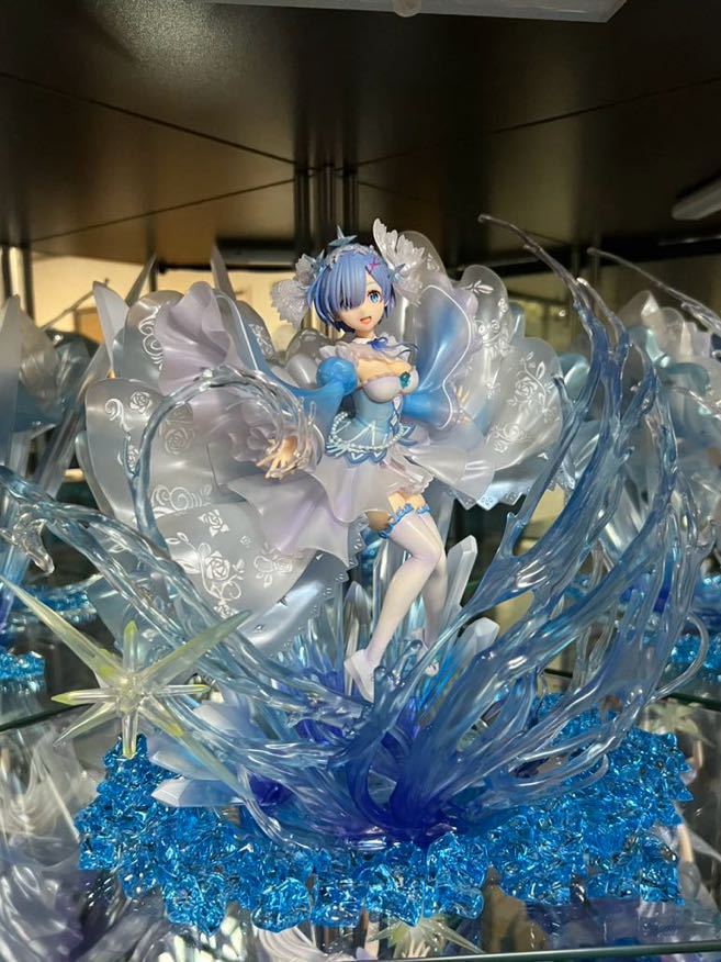 レム Crystal Dress Ver Re:ゼロから始める異世界生活 クリスタルドレス 渋スク フィギュア_画像2