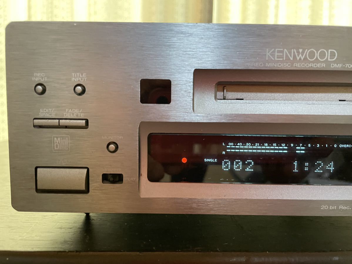 KENWOOD ケンウッド MDデッキ DMF-7002 録音再生可能　動作品　録音テストMDディスク一枚付　現状品_画像3
