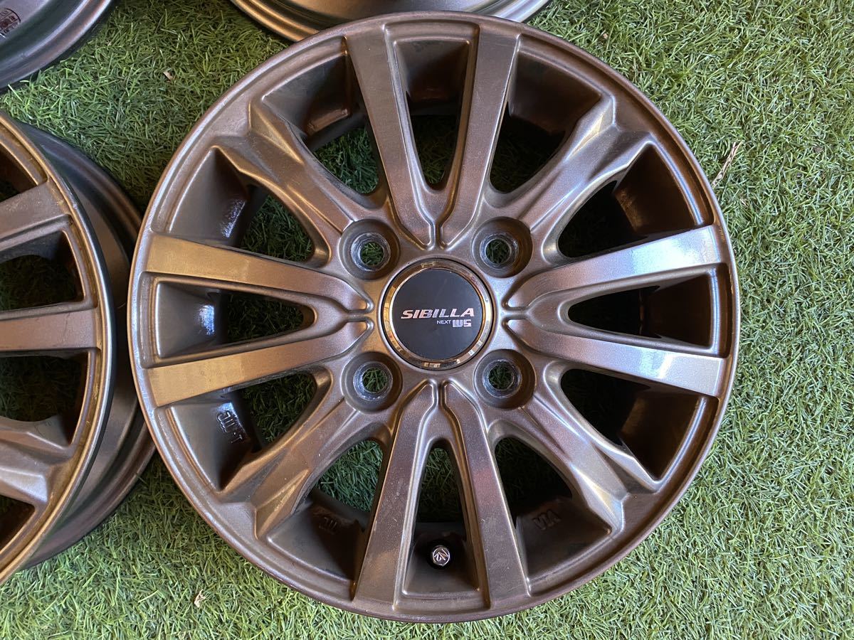 SIBILLA 12x3.5B ET 44 PCD 4Hx100 ハブ系やく　60mm 軽トラ　軽自動車等_画像5