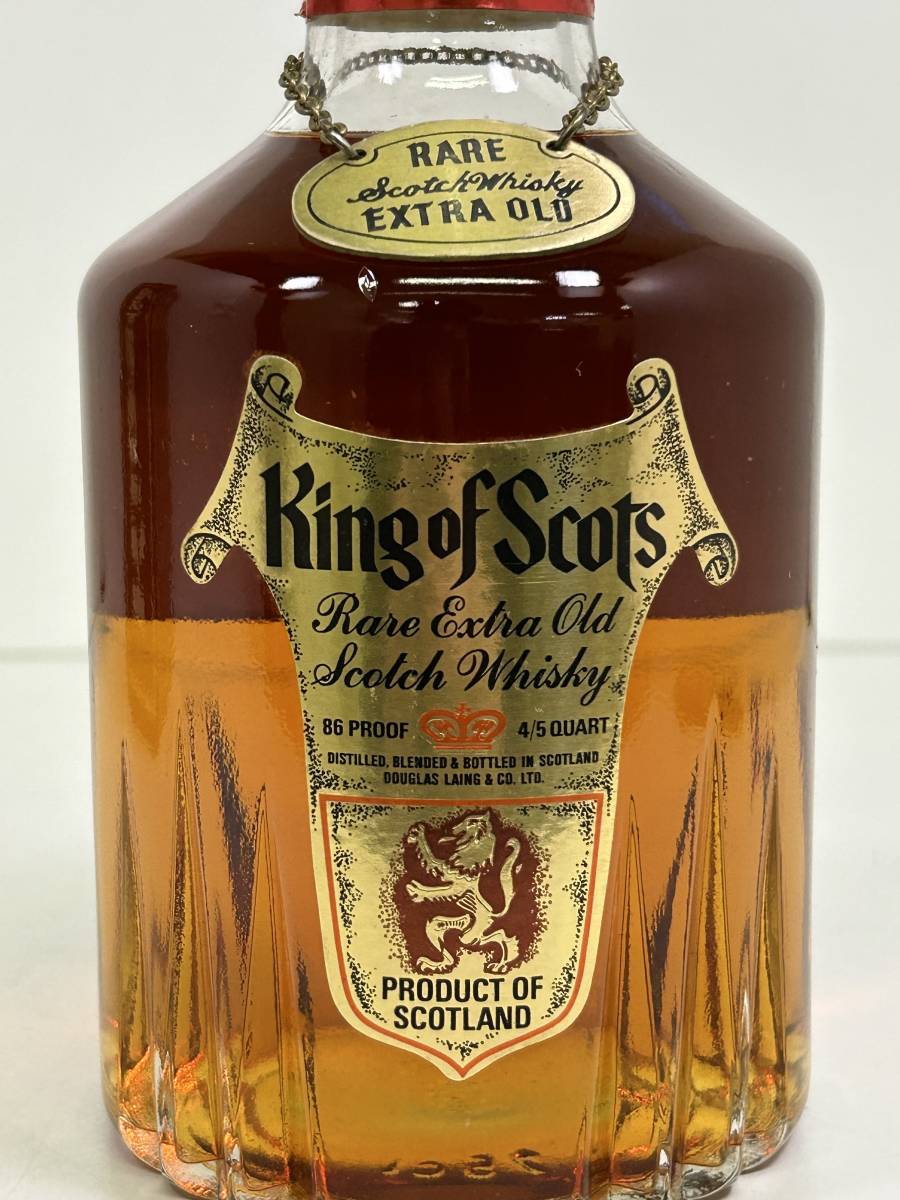 H0512-23 1250【1円スタート】 キングオブスコッチ　King of Scots　Rare Extra Old　箱付き　ウイスキー　760ml　43％　未開栓　古酒_画像4