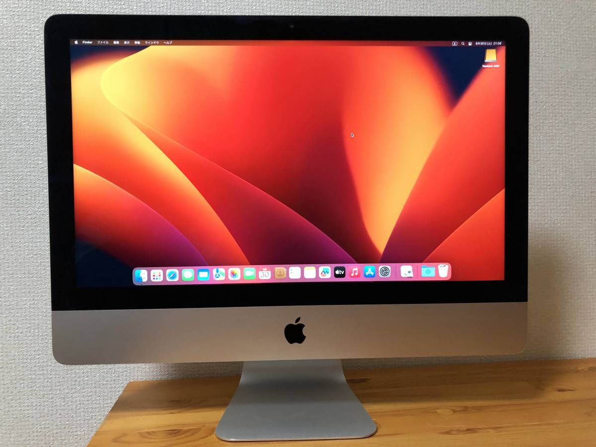 iMac 21.5-inch Mid 2014 Intel Core i5 8GB HDD 500GB + 外付けSSD 500GB_画像1