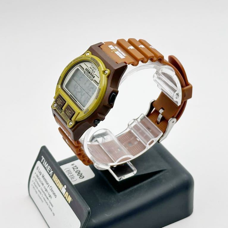 5-56 未使用 廃盤 TIMEX タイメックス アイアンマン 日本限定 復刻 インディグロ 5K842 1986 サファリ 腕時計 IRONMAN 8-LAPの画像6