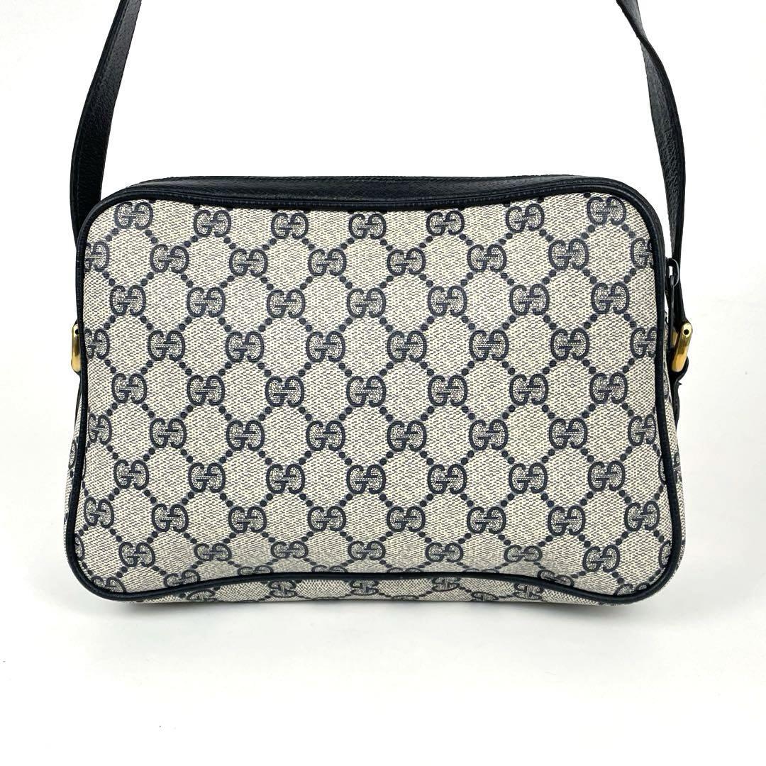 美品 GUCCI グッチ ショルダーバッグ ダブルシェリーライン GG