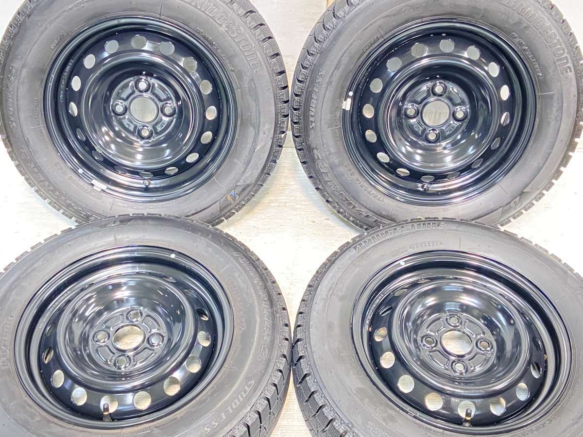 中古タイヤ スタッドレスタイヤ ホイールセット 4本セット 175/70R14 トヨタ純正 14x5.5 100-4穴 ブリヂストン アイスパートナー2_画像1