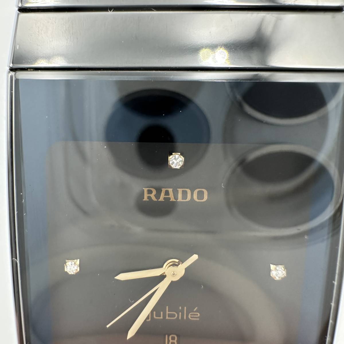 【1円スタート】RADO ラドー ダイヤスター DIASTAR ジュビリー jubile 4Pダイヤ クォーツ 152.0347.3_画像9