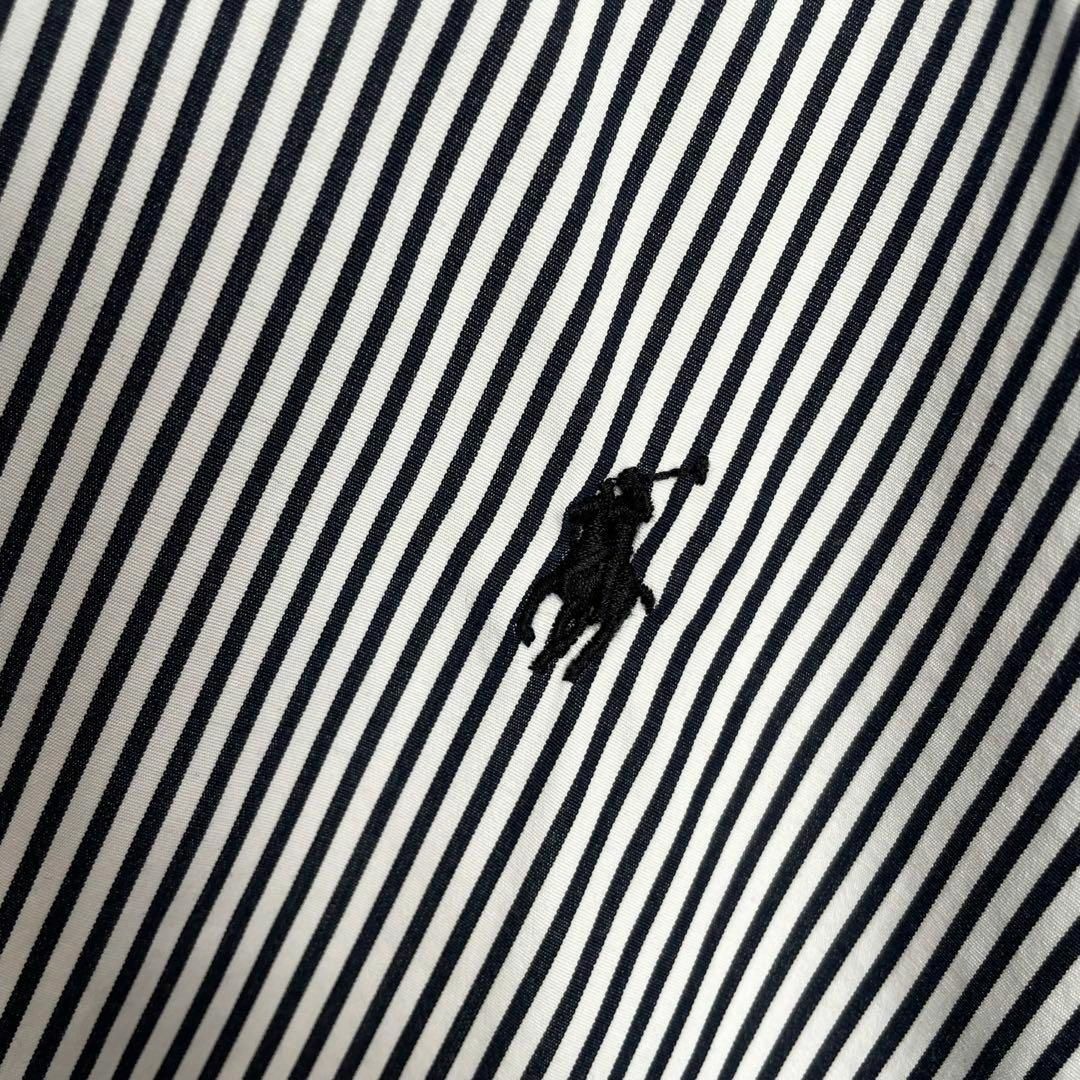 現行タグ　激レアデザイン　ポロラルフローレン　チェック　ストライプ　部分使い　長袖シャツ　メンズ　Mサイズ　Polo Ralph Lauren