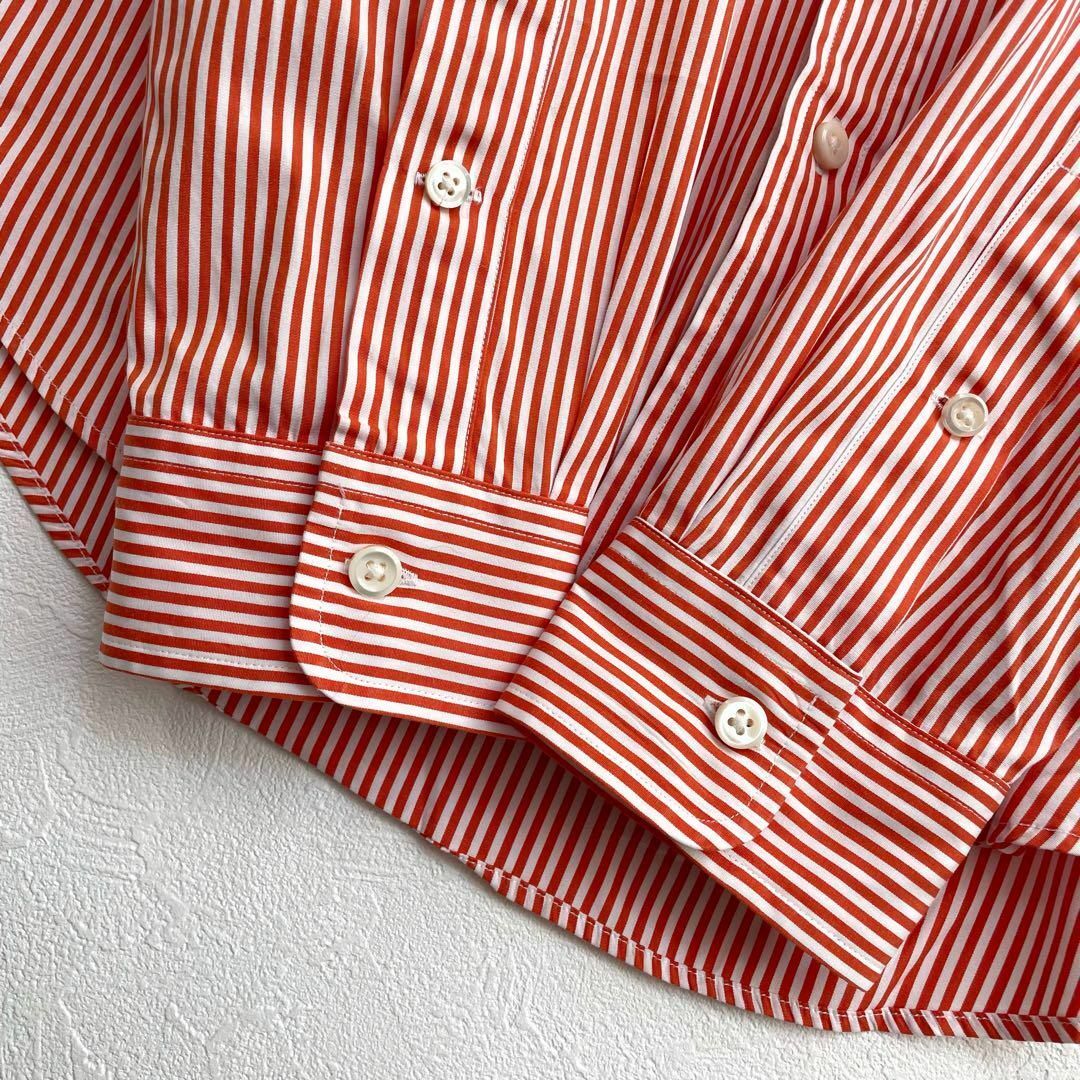 ポロラルフローレン　ボタンダウン　ストライプ　刺繍ロゴ　長袖シャツ　120's　メンズ　Sサイズ　Polo Ralph Lauren_画像5