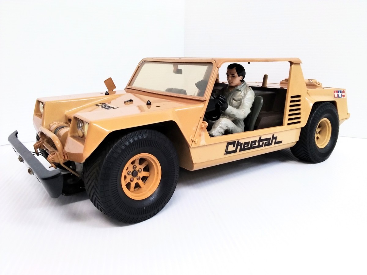 絶版品　タミヤ　TAMIYA　ランボルギーニ　組み立て済　Cheetah　チーター　ラジオコントロールカー　1/12スケール　田宮模型　現状渡し