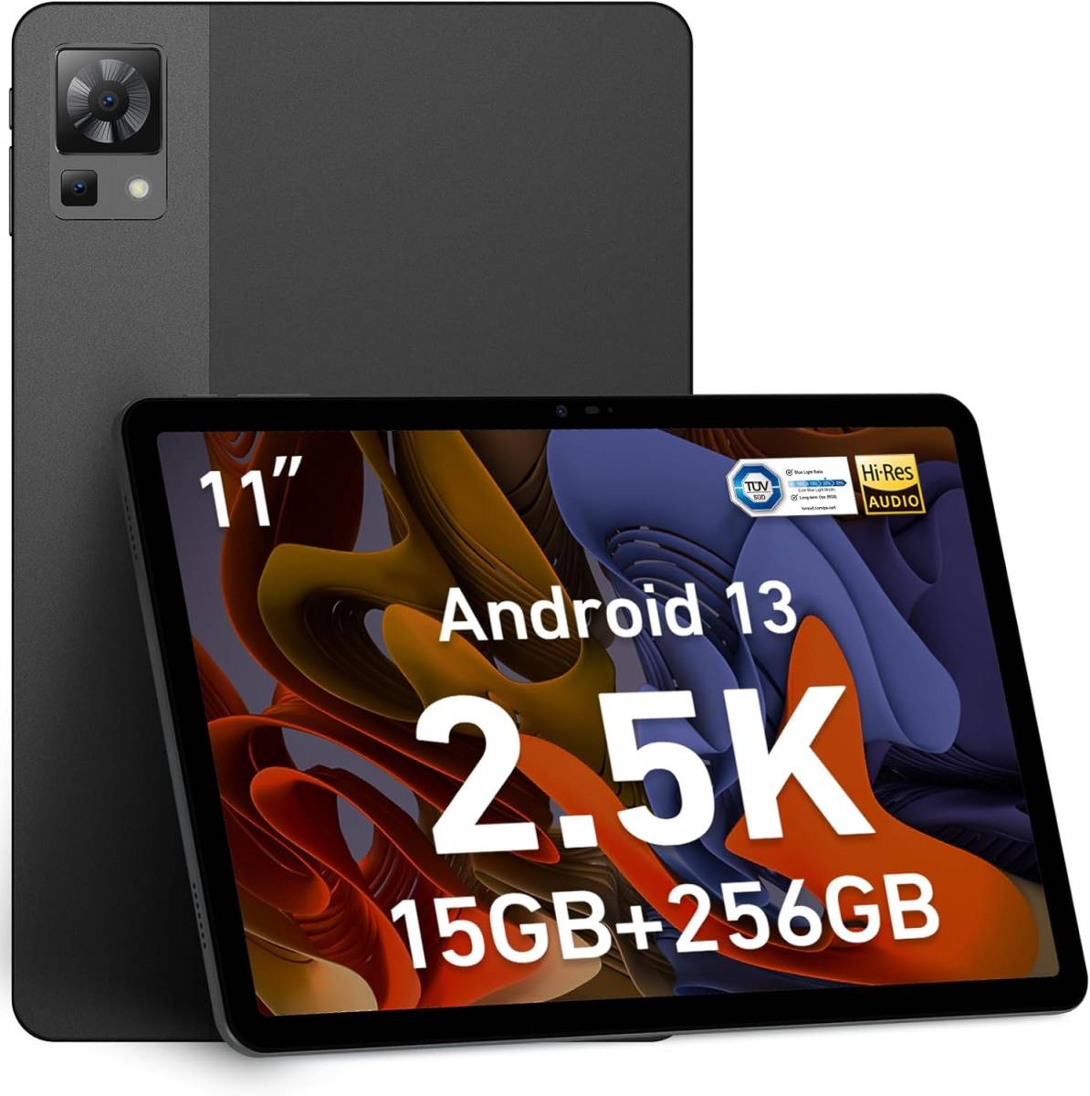 DOOGEE T30 Pro タブレット 11インチ Android 13タブレット、2.5K 1600*2560解像度 IPS  画面15GB+256GB(2TB TF 拡張) Helio G99 8コア