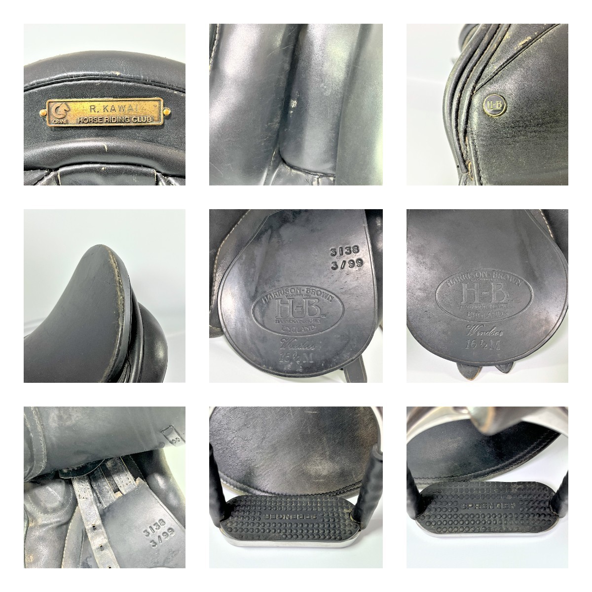 HARRISON BROWN ハリソンブラウン 16 1/2 M 16 5インチ 鞍 総合 HARRISON BROWN ハリソンブラウン 16 1/2 M 16 5インチ 鞍 総合
