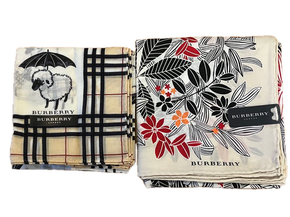 新品タグ付きBURBERRY/バーバリー/シルクスカーフ&コットン 新品タグ付きBURBERRY/バーバリー/シルクスカーフ&コットン