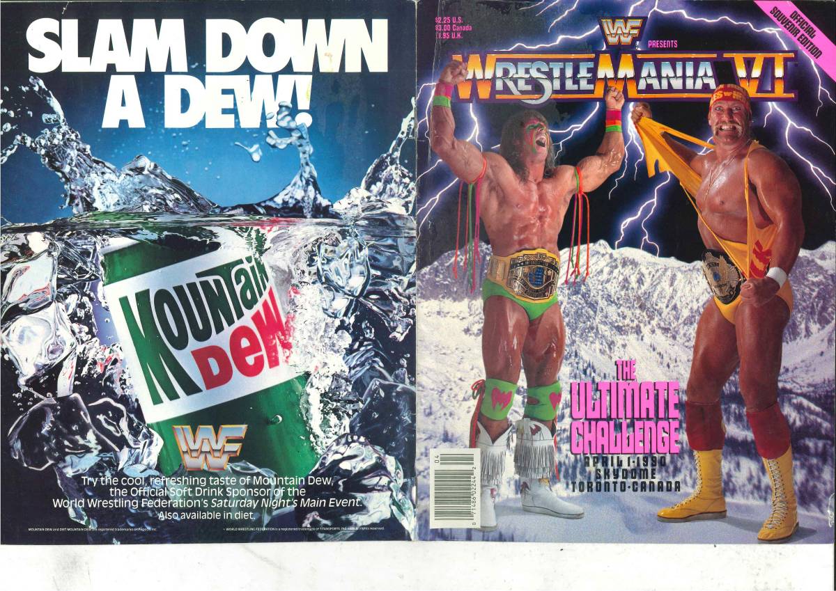 WWF アメリカンプロレス　パンフレット　1990年4月1日 レッスルマニアⅥ　HULK HOGAN vs ULTIMATE WARRIOR _画像1