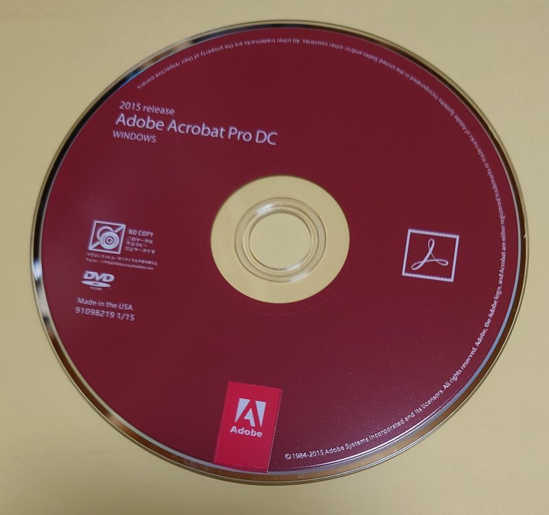 Adobe Acrobat Pro 2015 Windows版 日本語版_画像1