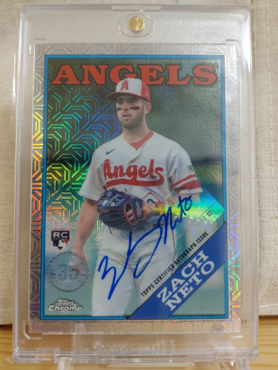 99シリ ZACH NETO topps chrom auto 直筆サインカード ザック・ネト エンゼルス RC ルーキー rookie