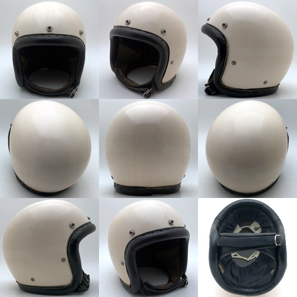 送料無料 Dead Stock 新品 60's McHAL SPEEDWAY 革巻リム WHITE 56cm/ビンテージヘルメットマックホールkarreraカレラbell銀ベル500tx70s_画像2