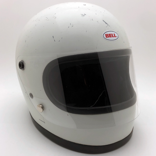  бесплатная доставка BHV защита есть BELL STAR II WHITE 56cm/ винтажный шлем bell Star 2 белый onroad full-face группа ад местного производства старый машина ассоциация madmax60s70s