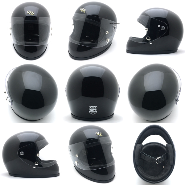 McHAL MACH 02 APOLLO Full Face Helmet GROSS BLACK L/艶有りブラック黒マックホールアポロオフロードフルフェイス族ヘルmoto4speedway50s_画像3